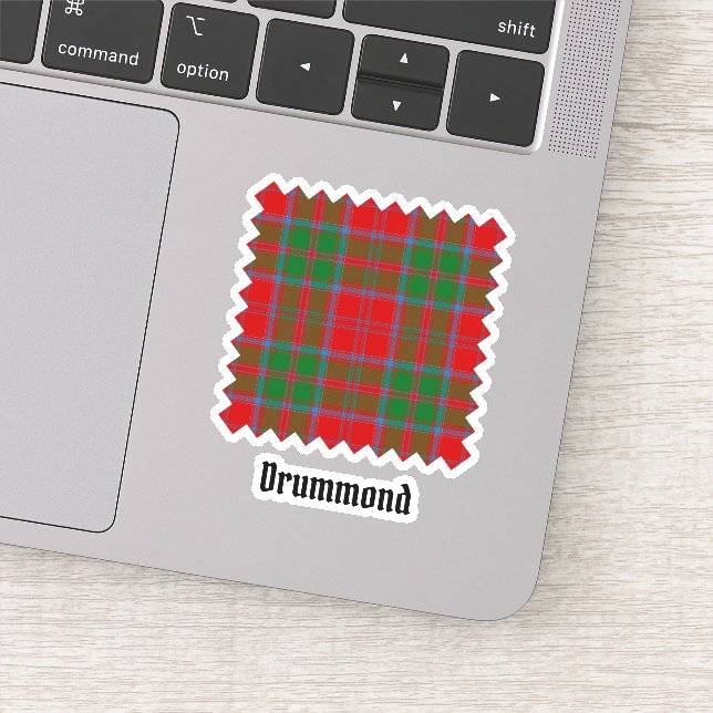 Pegatina Clan Drummond Tartan (Detalle)