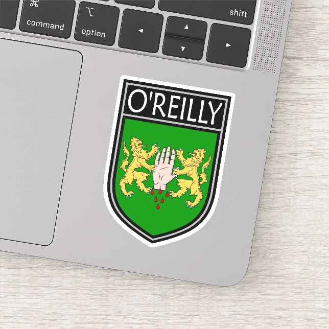 Pegatina Clan Escudo irlandés - O'Reilly (Detalle)