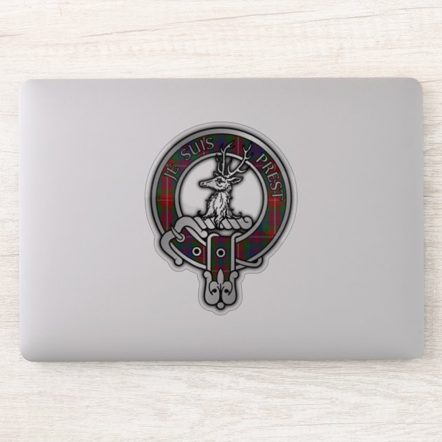 Pegatina Clan Fraser de Lovat Escudo y Tartán (Ordenador)