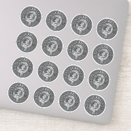 Pegatina Clan Gladstone Escudo y Tartán