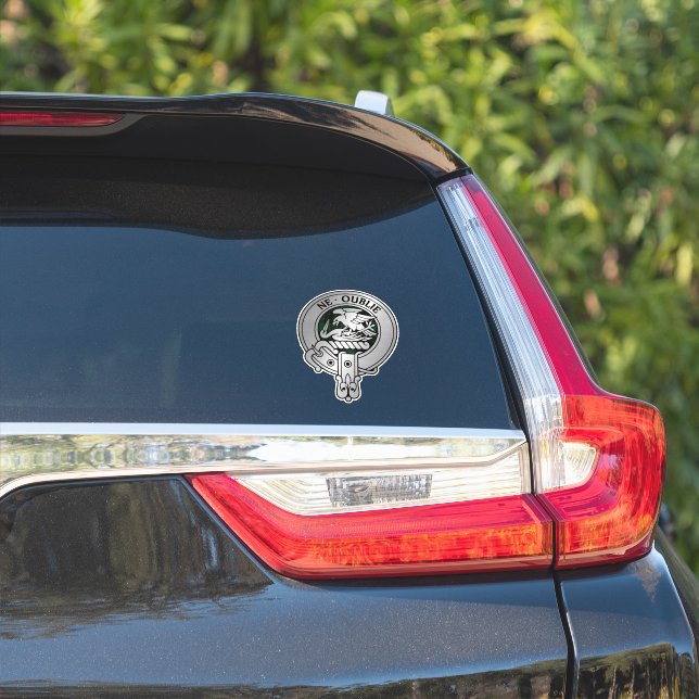 Pegatina Clan Graham Escudo y Tartan (Lado del coche)