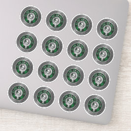 Pegatina Clan Graham Escudo y Tartan Knot