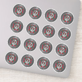 Pegatina Clan Haig Escudo y Tartan Knot