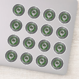 Pegatina Clan Kinnear Escudo y Tartan Knot