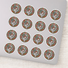 Pegatina Clan MacDougall Escudo y Tartán