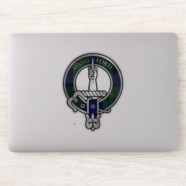 Pegatina Clan MacKay Tartan Escudo (Ordenador)