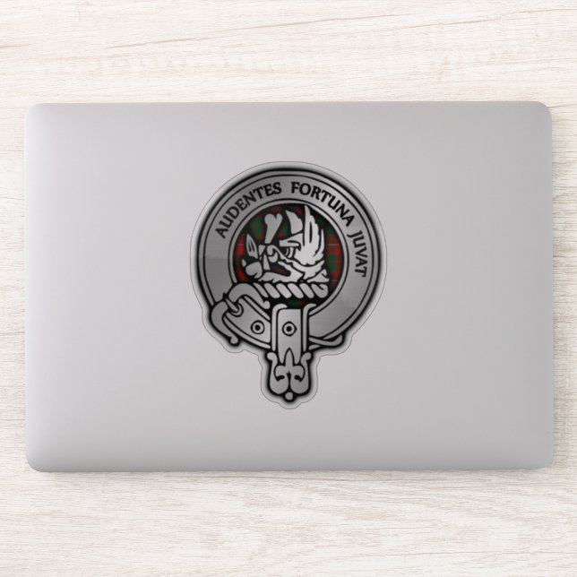 Pegatina Clan MacKinnon Escudo y Tartán (Ordenador)