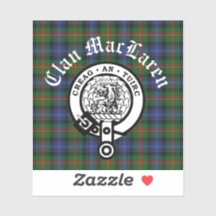 Clan MacLaren Escudo Badge & Tartán