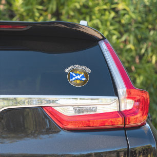 Pegatina Clan MacLeod Tartan Knot & Flag