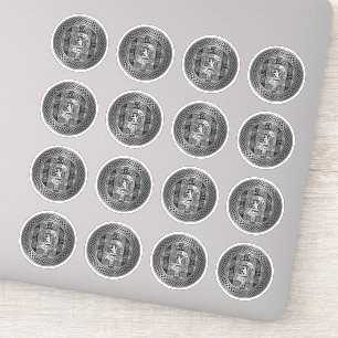 Pegatina Clan MacPherson Escudo & Tartan Knot