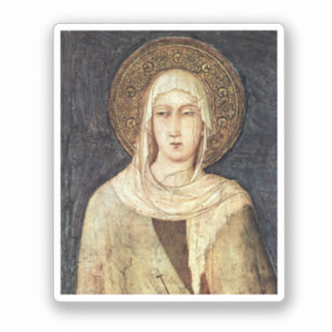 Pegatina Clare de Asís por Simone Martini