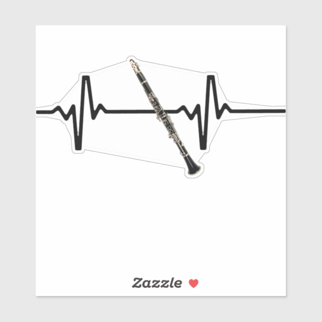 Pegatina Clarinet de latido (Hoja)