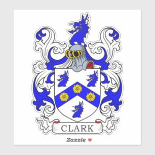 Pegatina Clark Family Crest