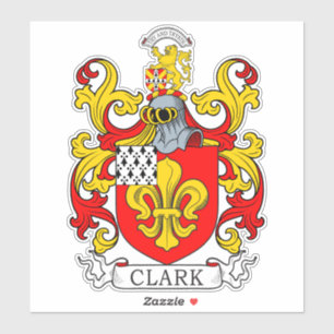 Pegatina Clark Family Crest