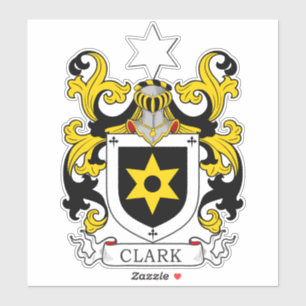 Pegatina Clark Family Crest