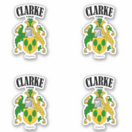 Pegatina Clarke Escudo Traducción y significado irlandés (x