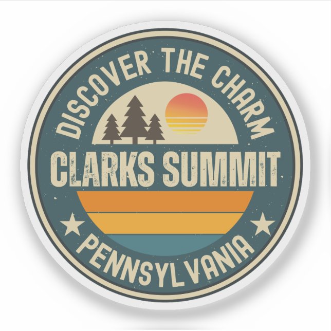 Pegatina Clarks Summit, Pensilvania (Anverso)