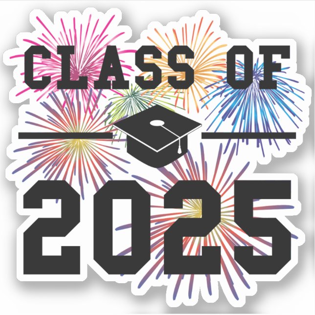 Pegatina Clase De Año Superior 2025 (Anverso)