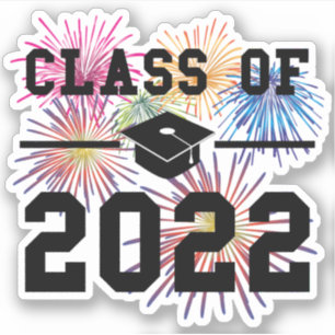 Pegatina Clase de graduación de 2022