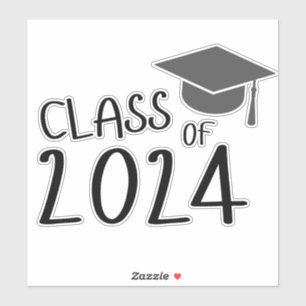 Pegatina Clase de graduación de 2024
