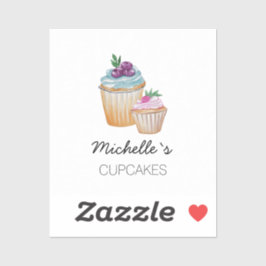 Pegatina Clásico de acuarela de copas y frutas