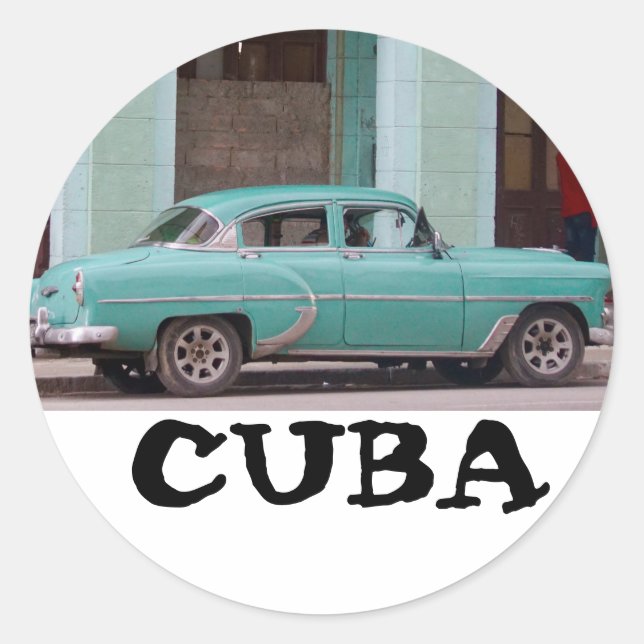 Pegatina clásico de havana en Cuba (Anverso)