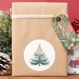 Pegatina clásico del árbol de Navidad