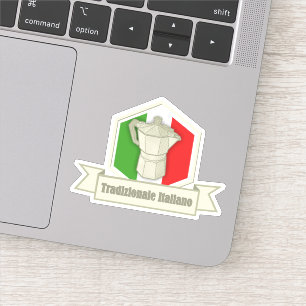 Pegatina Clásico Italiano: El café vintage puede inspirarse