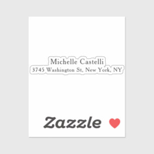 Pegatina Clásico Único Profesional Simple