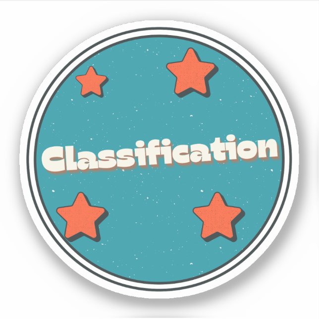 Pegatina Clasificación (Anverso)