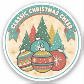 Pegatina Classic Christmas Cheer