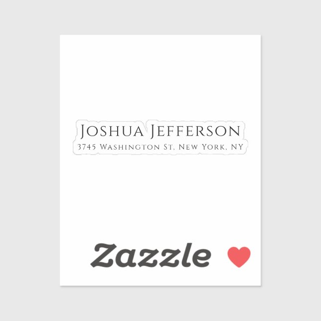 Pegatina Classical Professional Creative Plain Black White (Hoja)