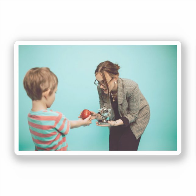 Pegatina Classroom Reward Stickers with Student Photo (Anverso)