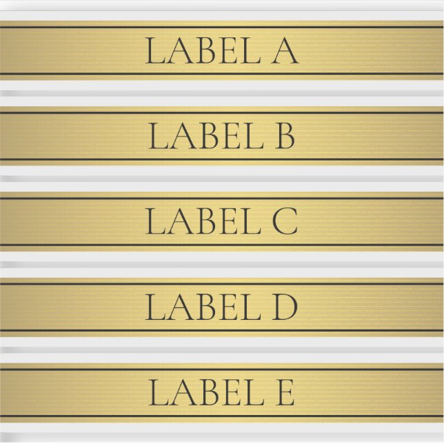 Pegatina Classy Faux Gold Stripe (Anverso)
