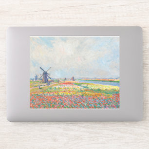 Pegatina Claude Monet - Campos de Tulipanes cerca de La Hay