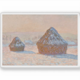 Pegatina Claude Monet - Casquillos de ruedas, efecto de nie
