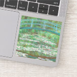 Pegatina Claude Monet Impresionismo<br><div class="desc">Claude Monet pegatina del "puente japonés de fútbol".</div>