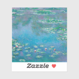 Pegatina Claude Monet. Lilies de agua. Impresionismo francé