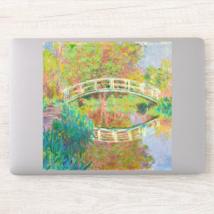 Pegatina Claude Monet - Puente de futbol japonés, Giverny