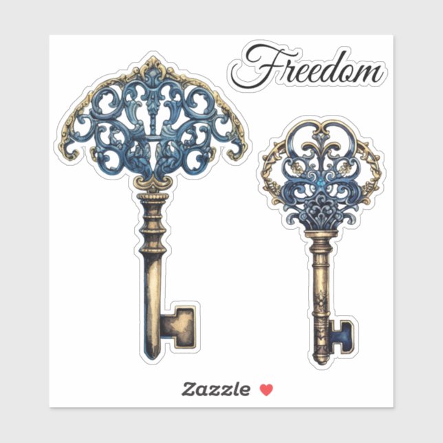 Pegatina Claves de libertad (Hoja)