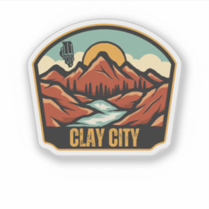 Pegatina Clay City, Illinois 