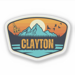 Pegatina Clayton, Idaho