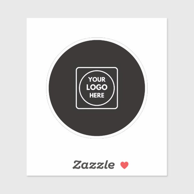 Pegatina Clear Vinyl Logo Business Promo QR label (Hoja)