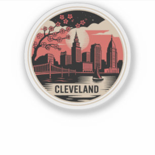 Pegatina Cleveland City Ohio USA