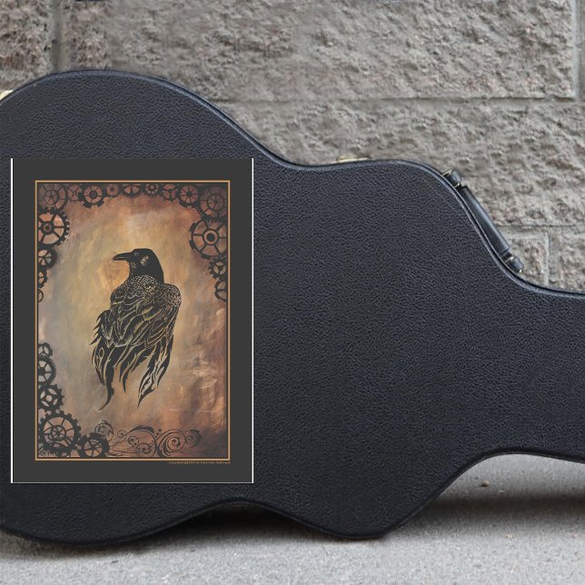 Pegatina Clockwork Raven (Subido por el creador)