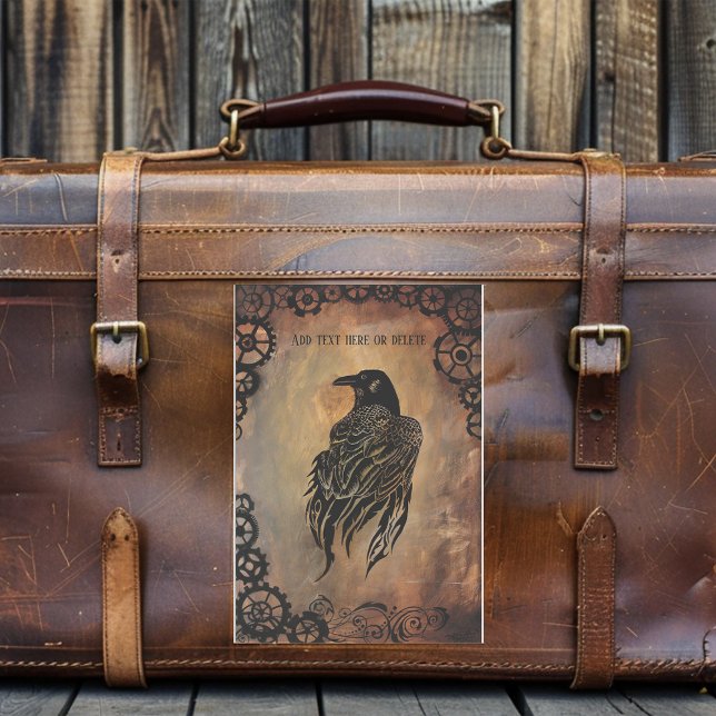 Pegatina Clockwork Raven (Subido por el creador)