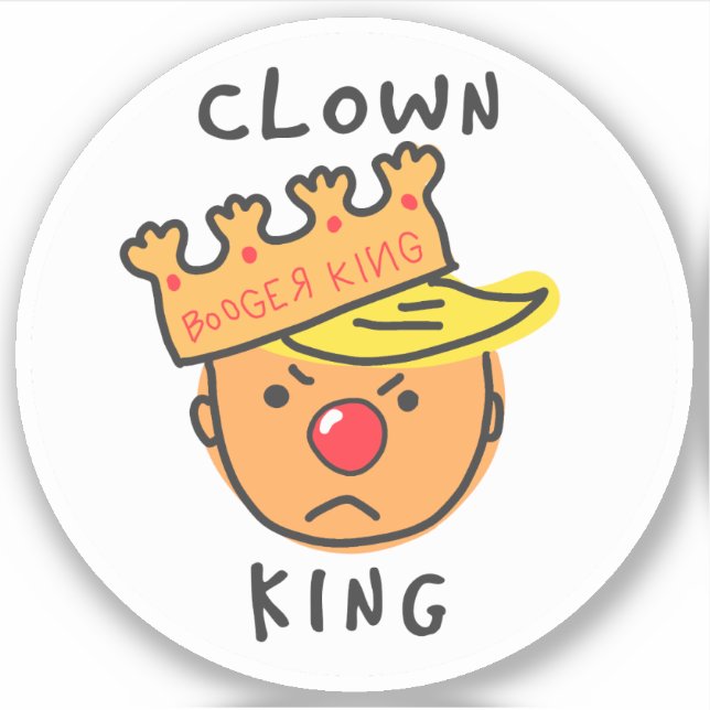 Pegatina Clown King Vinyl (Anverso)