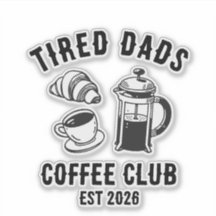Club de Café para Papás Cansados Personalizado EST