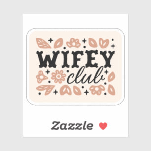 Pegatina club de esposas vaquera esposa estética country co