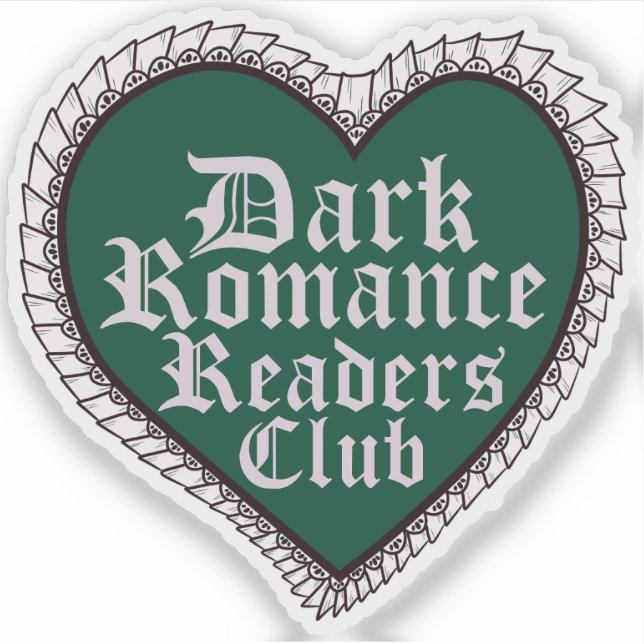 Pegatina Club de Lectores de Romance Tenebroso (Anverso)